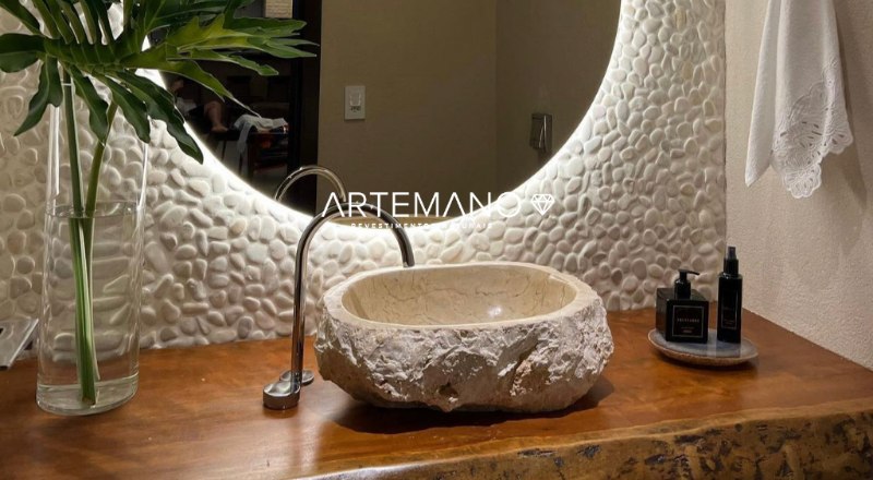 Rústico Moderno: Cuba com Textura Rústica e Veios Marcantes - inspiração