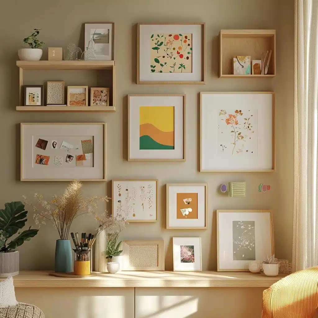 Quadros Fixados com Washi Tape: Uma Solução Criativa e Sem Furos - inspiração