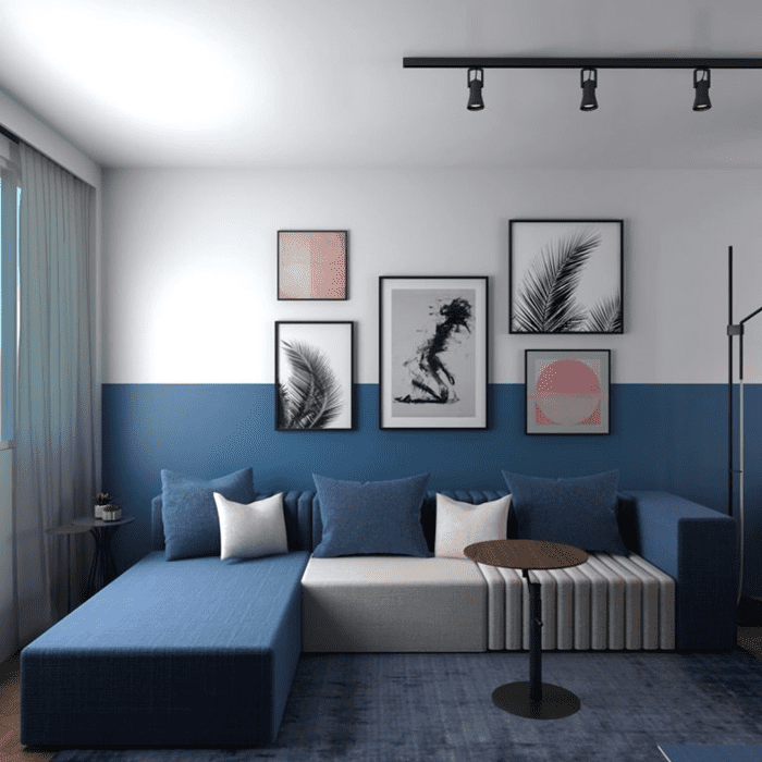 Meia Parede: Divida Ambientes com Cor e Personalidade - detalhe