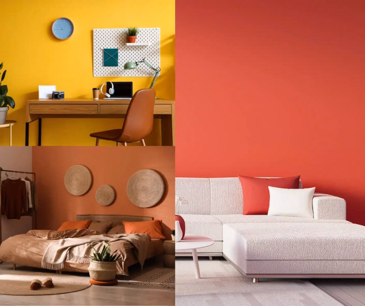 Luz e Amplitude: Branco Total com Pontos de Cor Vibrantes - ideia