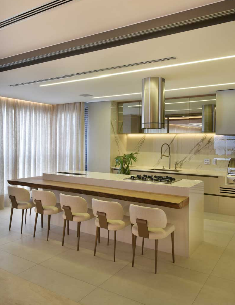 Totalmente Branca com Iluminação Estratégica - inspiração