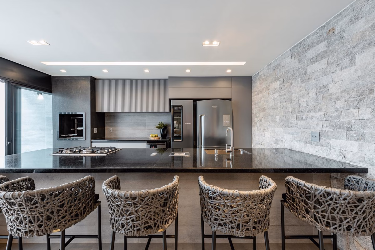 Com Revestimento 3D: Textura e Personalidade nas Paredes - detalhe