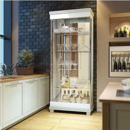 Cristaleira com Portas de Correr em Acrílico: Modernidade e Praticidade - detalhe