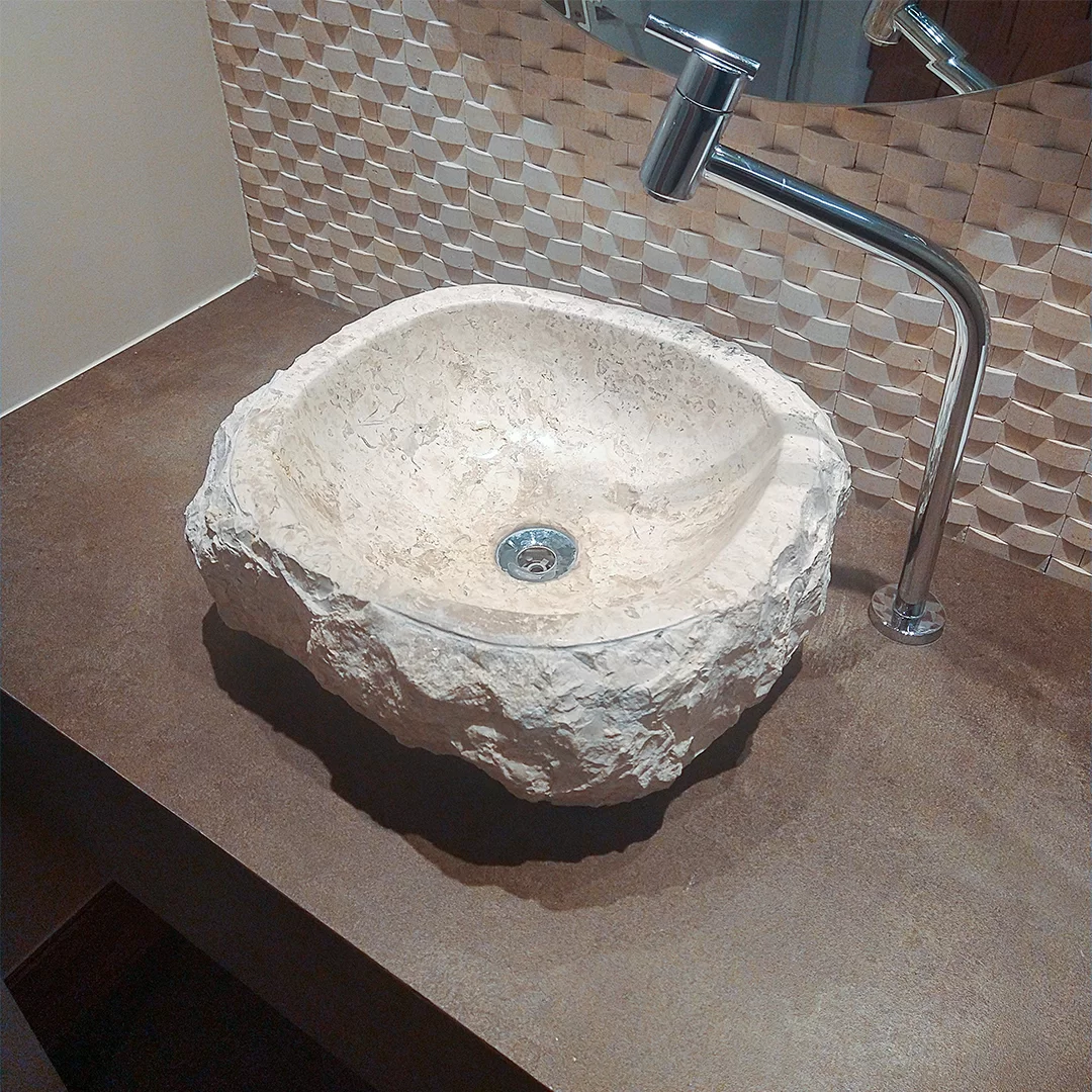 Cuba Esculpida em Travertino: Elegância Natural - inspiração