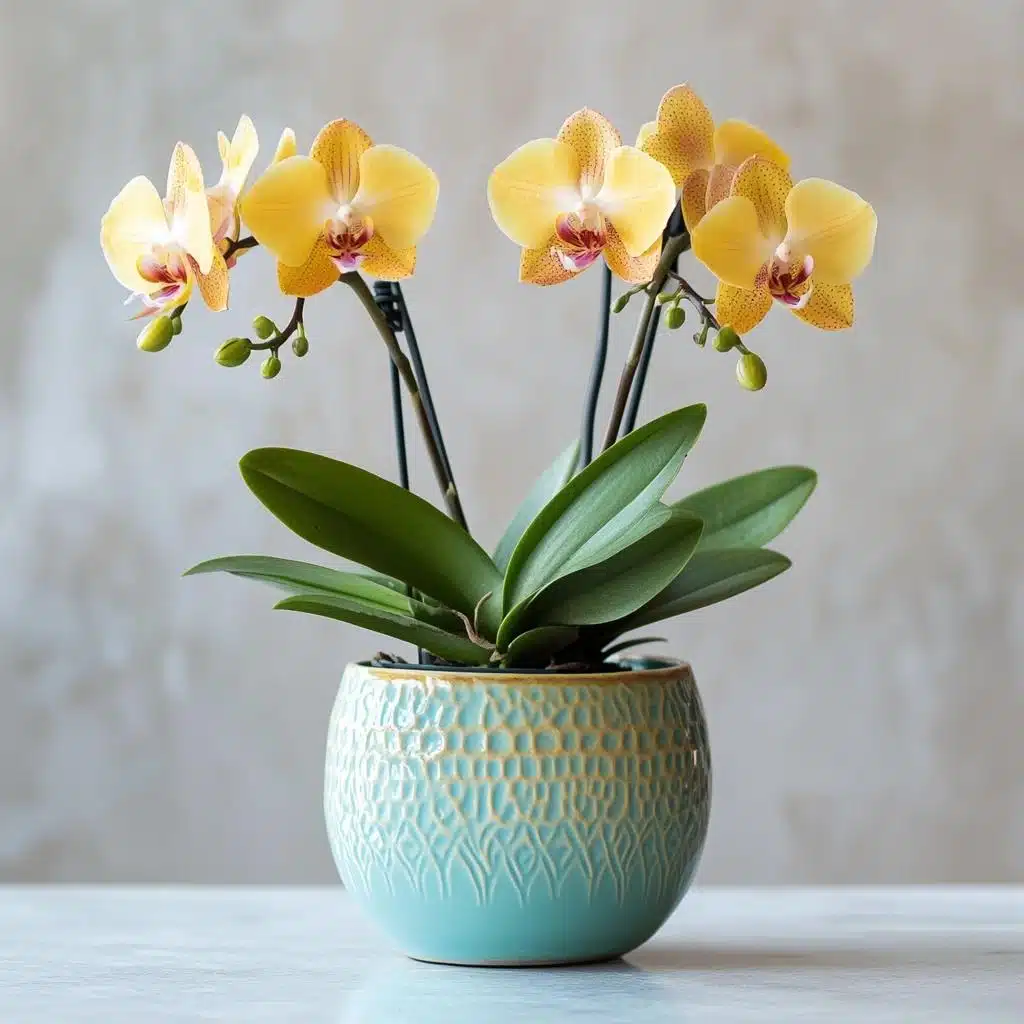 Orquídeas em Vasos de Cerâmica Pintados à Mão: Personalização e Charme - inspiração