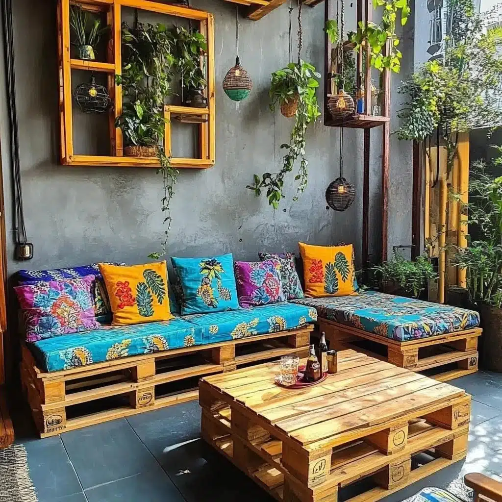 Móveis de Pallet Repaginados: Sustentabilidade com Estilo - detalhe