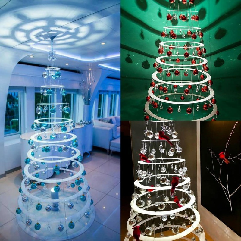 Árvore de Natal Suspensa: Uma Decoração Moderna e Inovadora - ideia