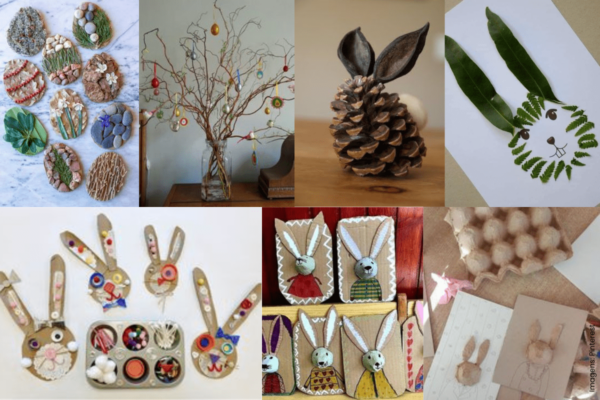 Páscoa Sustentável: Decoração com Materiais Reciclados e Criativos - detalhe