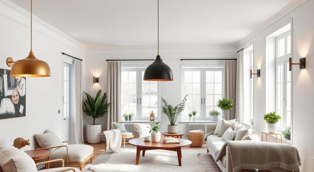 Escandinavo Iluminado: Priorizando a Luz Natural - detalhe