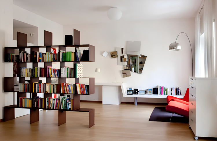 Prateleira Geométrica: Design Moderno e Minimalista - inspiração