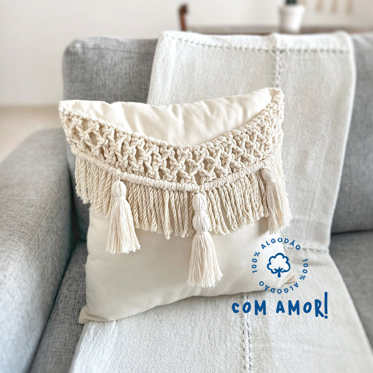 Aconchego Boho Chic: Macramê e Texturas Naturais - ideia