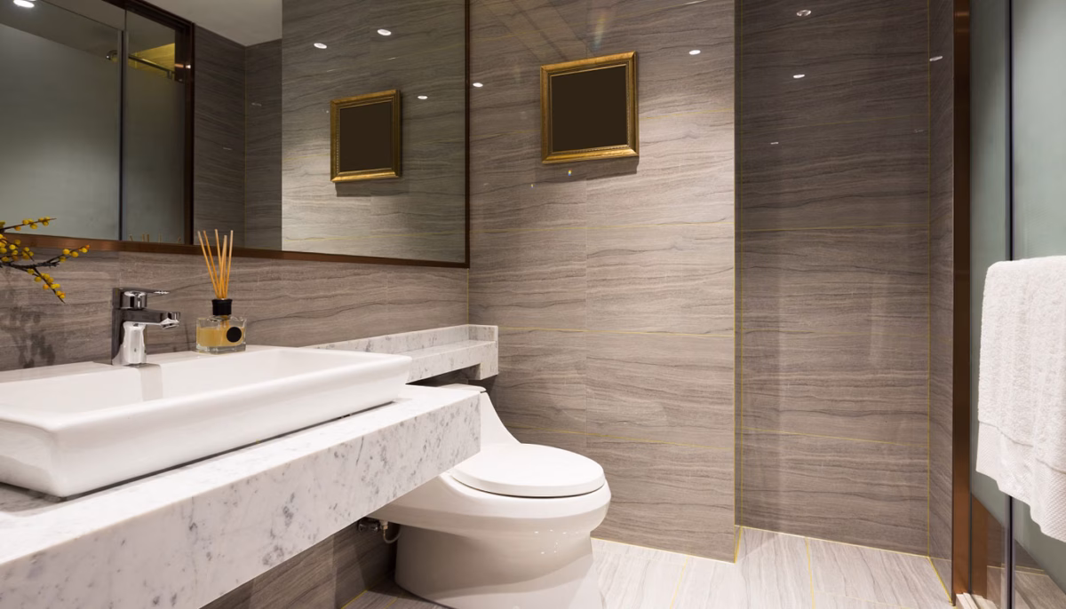 Banheiro Moderno com Iluminação Estratégica em LED (Adeus, Pontos Cegos e Contas Altas!) - detalhe