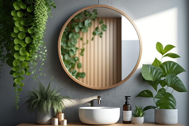 Espelho Adornado com Suculentas: Natureza VIVA no seu banheiro! - ideia