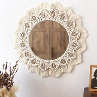 Espelho Decorado: Detalhes que Refletem a Personalidade Boho - detalhe
