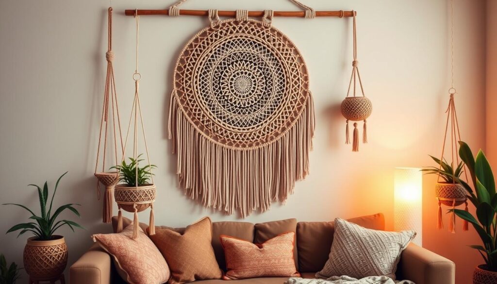 Toque Boho: Decoração DIY com Macramê e Cordas - detalhe