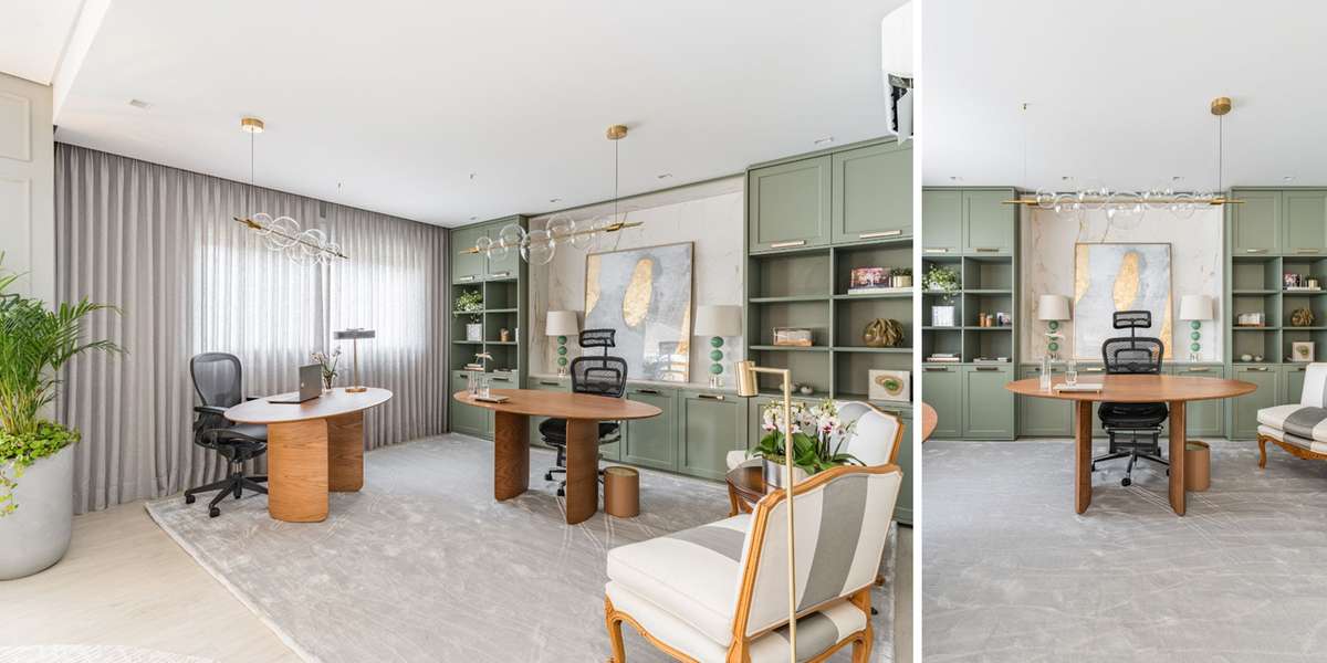 Home Office Funcional com Toque de Cor: Alegria e Produtividade! - ideia