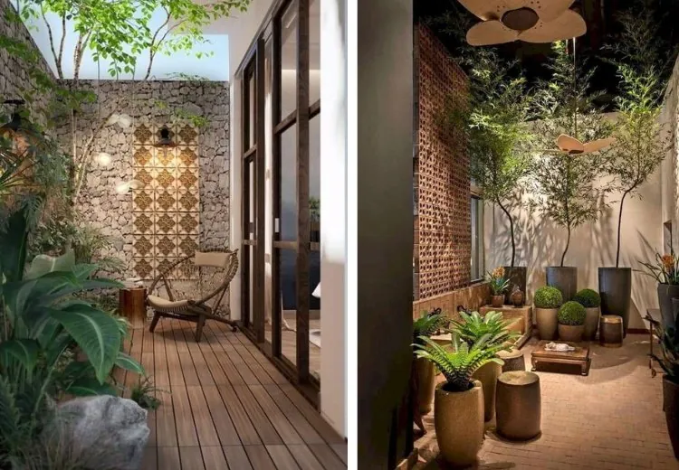 Jardim de Inverno Minimalista com Pedras e Suculentas - inspiração