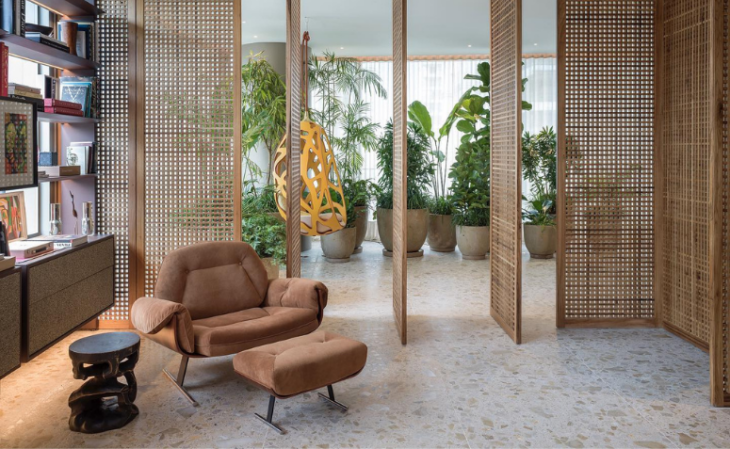 Muxarabi em Acrílico Colorido: Modernidade Vibrante - ideia