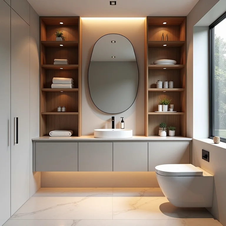 Nichos Funcionais de Canto: Otimização Inteligente de Espaço - detalhe