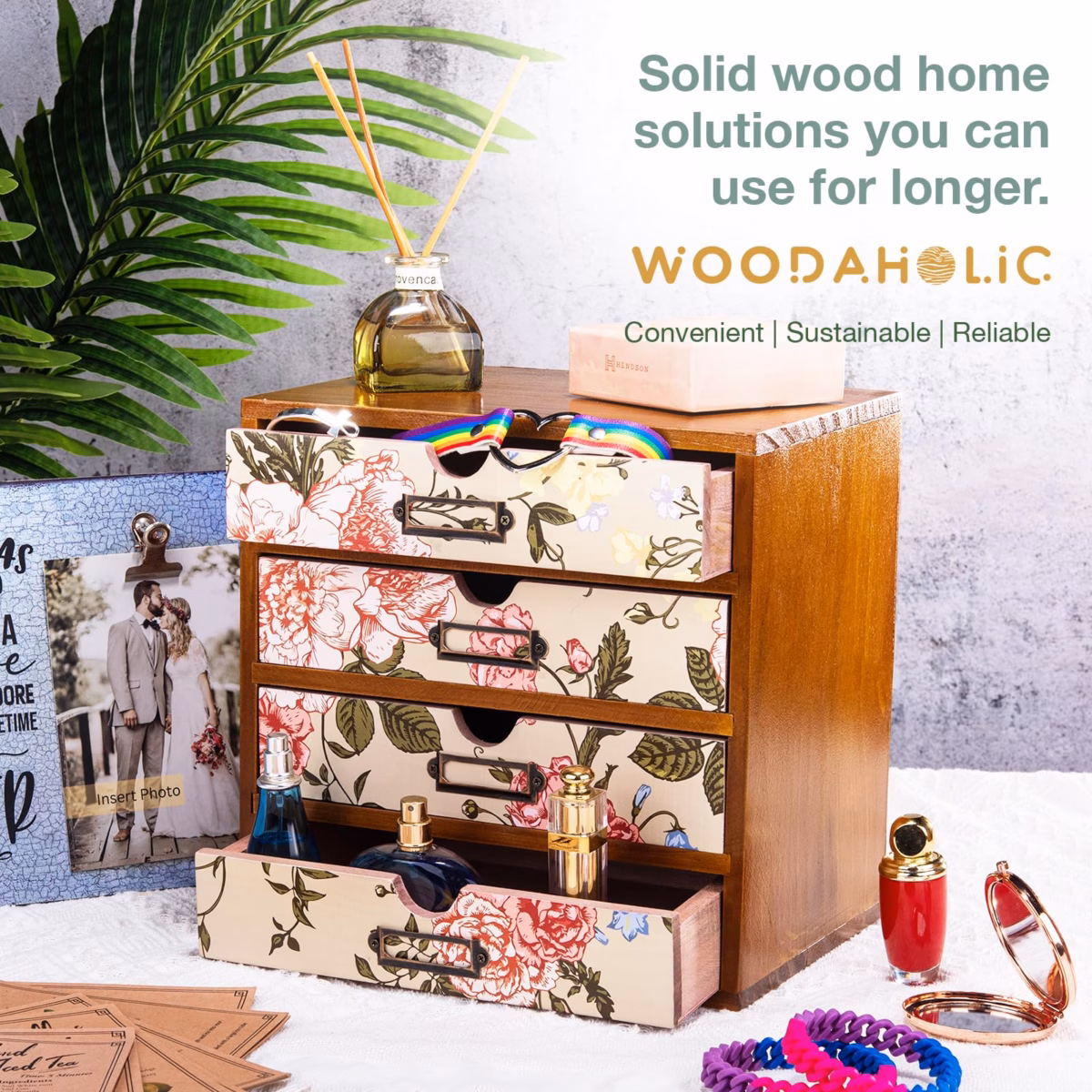 Com Tecido Floral para um Toque Romântico - ideia