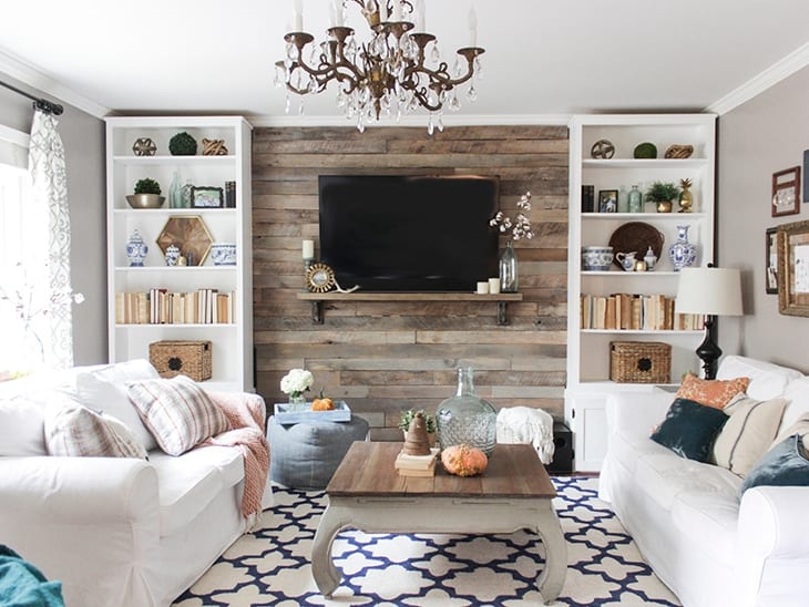 Painel de TV Rústico com Pallets: Charme e Sustentabilidade - detalhe