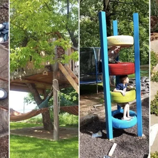 Playground Natural Infantil: Aventura e Diversão com Madeira e Cordas - detalhe