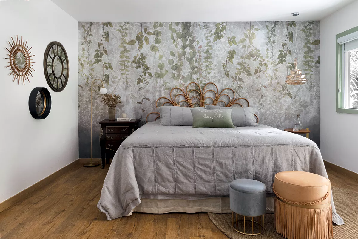 Aconchego e Estilo com Papel de Parede Acolchoado - ideia