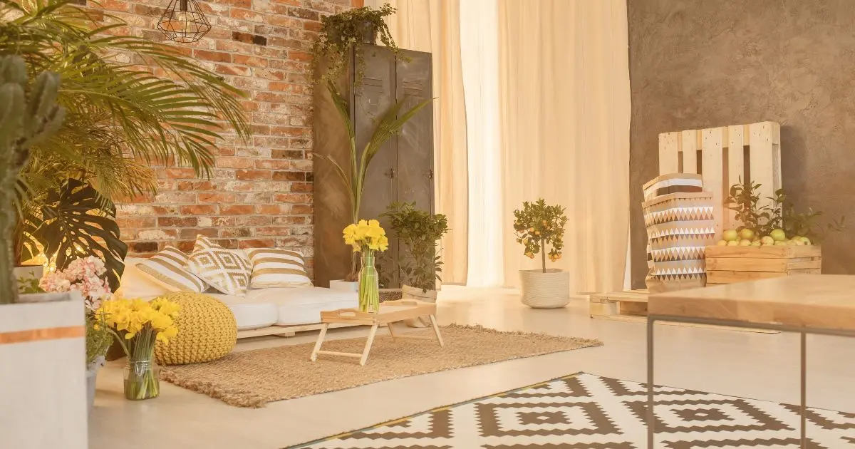 Composição Moderna com Tijolinho e Quadros - detalhe