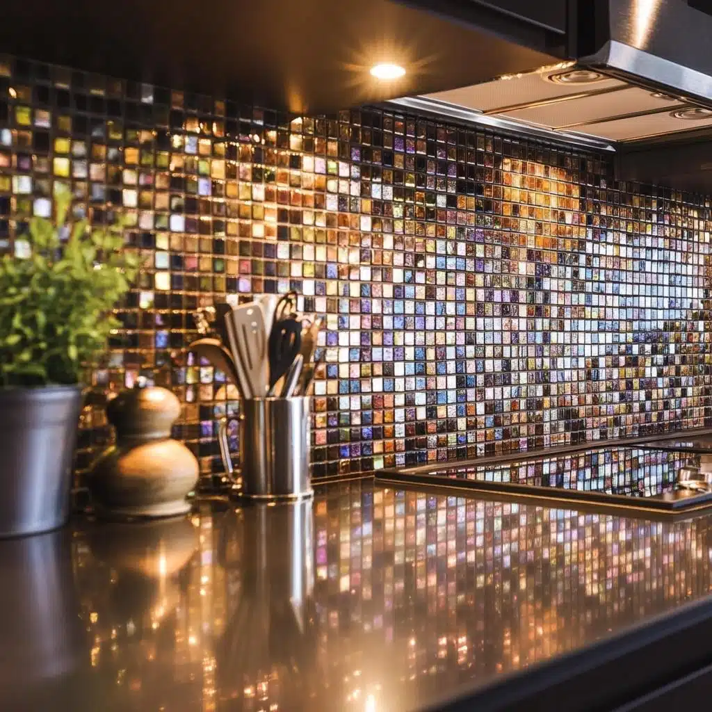 Pastilhas Metálicas para um Design Industrial Moderno - ideia