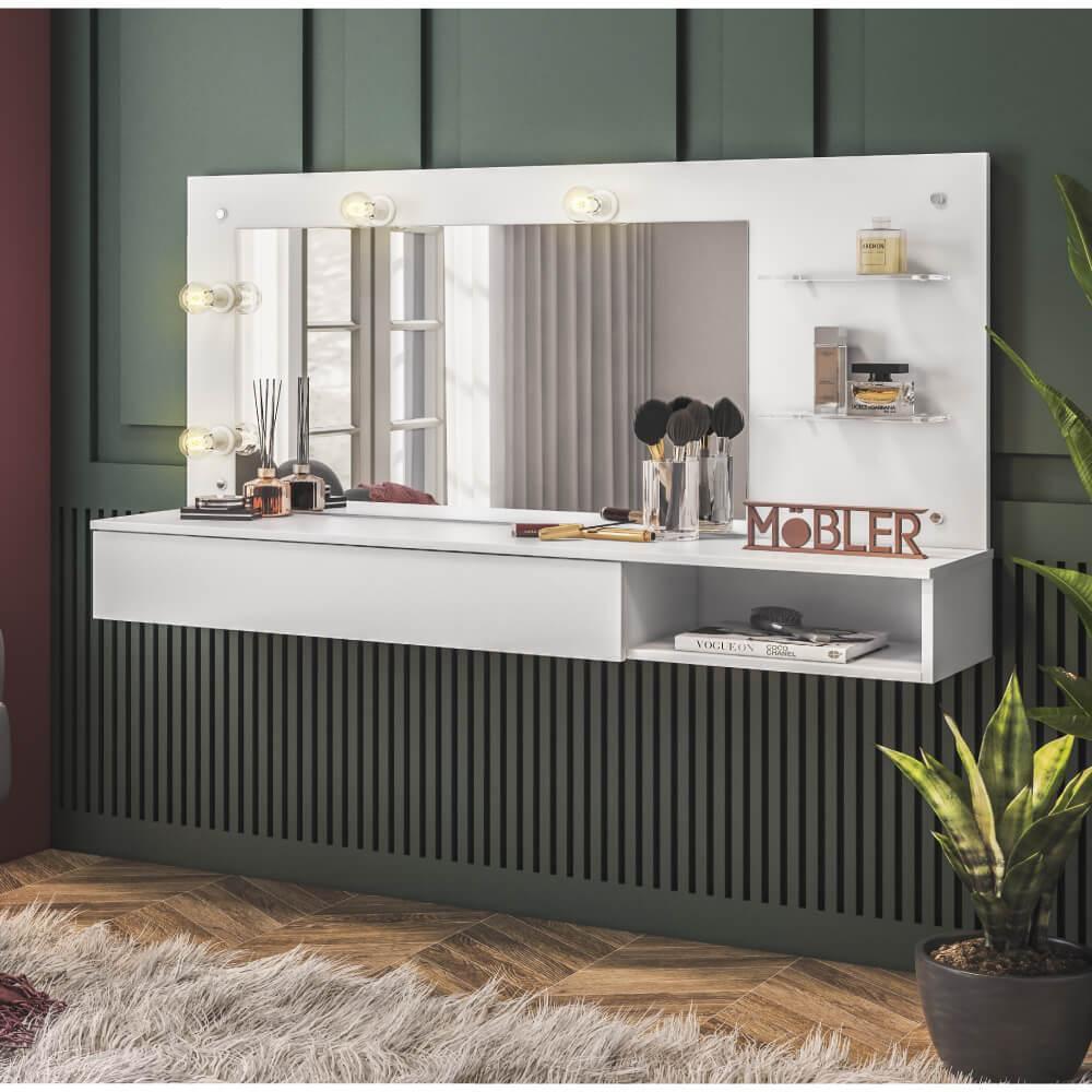 Penteadeira Camarim Suspensa: Elegância e Modernidade que Flutuam no Ambiente - ideia