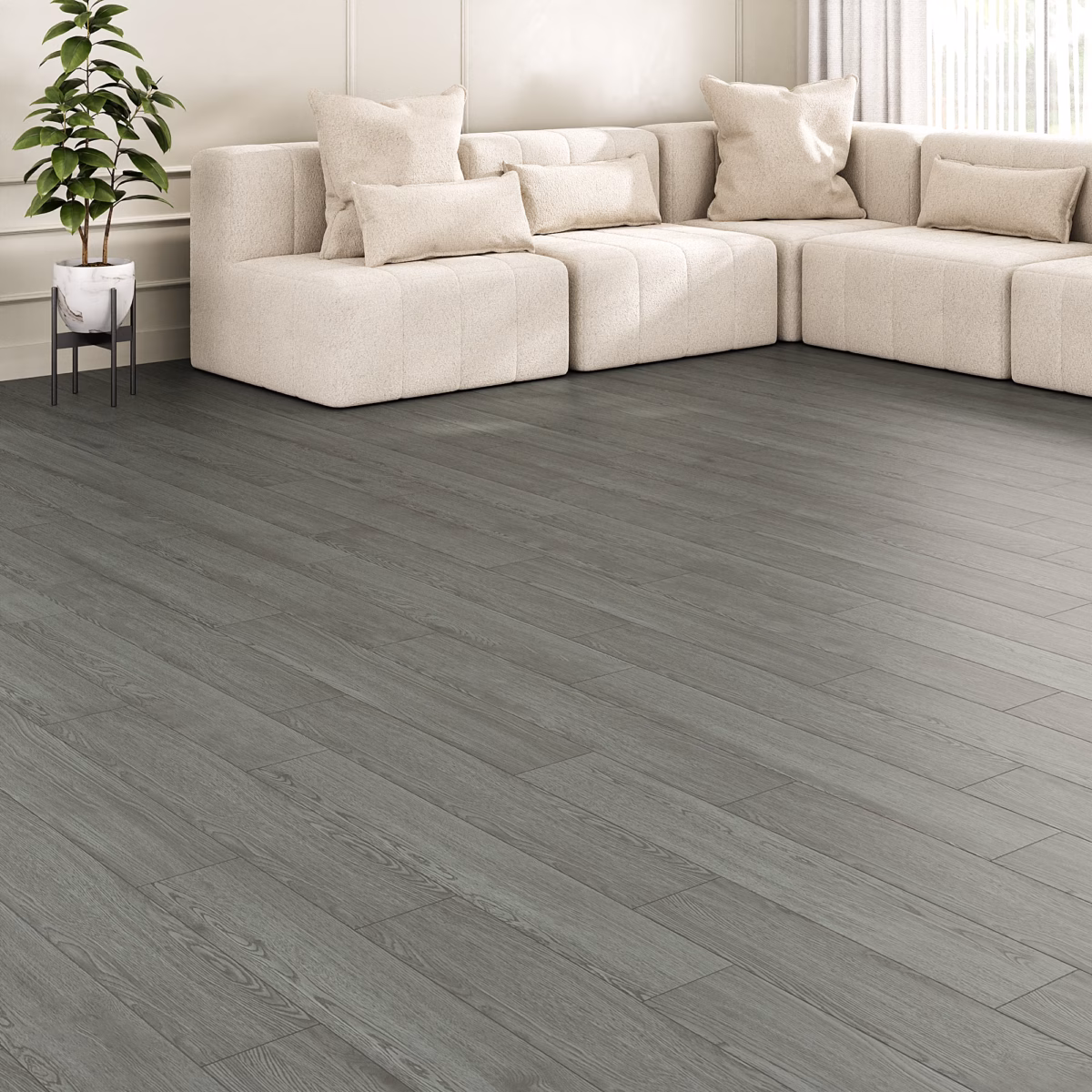 Elegância Urbana: Piso Vinílico 2mm Cinza para Ambientes Modernos - inspiração