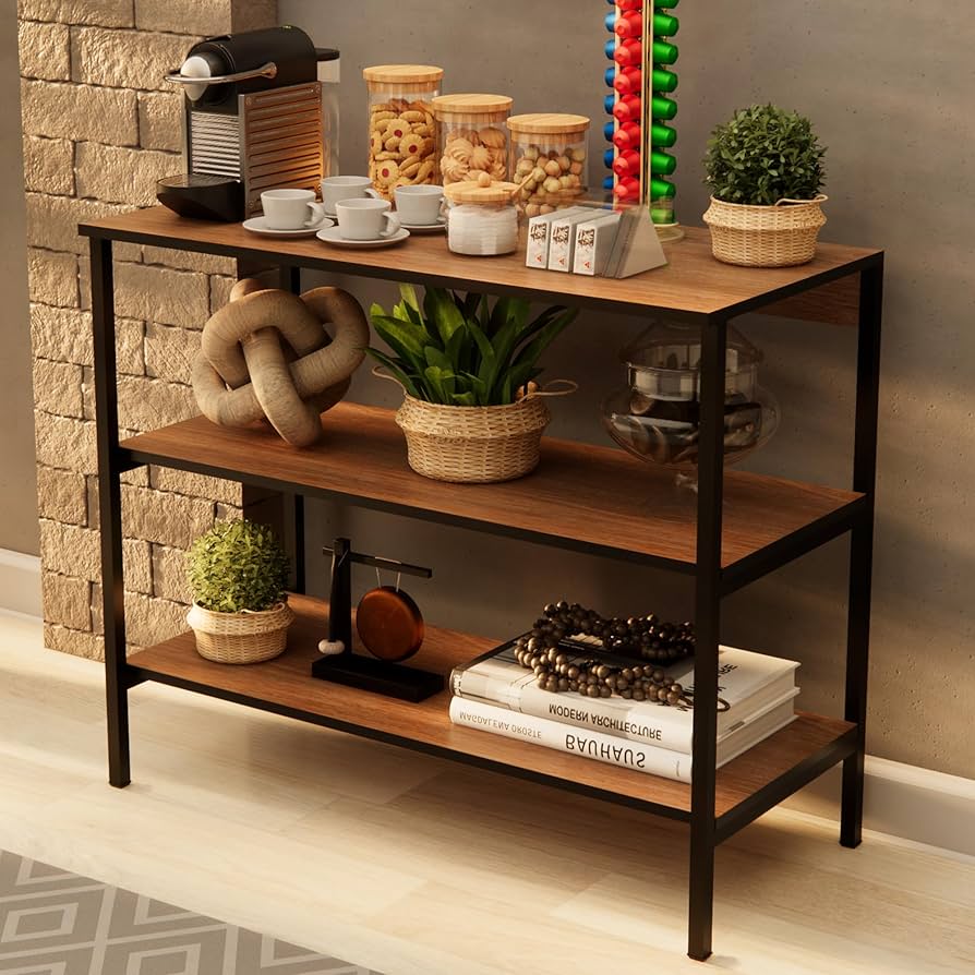 Prateleiras Minimalistas de Metal Preto: Elegância Industrial e Funcionalidade - inspiração