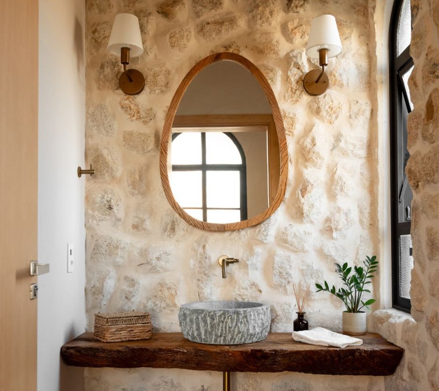 Elegância Natural com Toque de Madeira e Plantas - detalhe