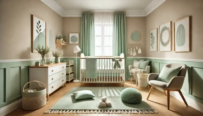 Quarto Infantil Unissex: Elegância e Versatilidade em Tons Neutros - detalhe