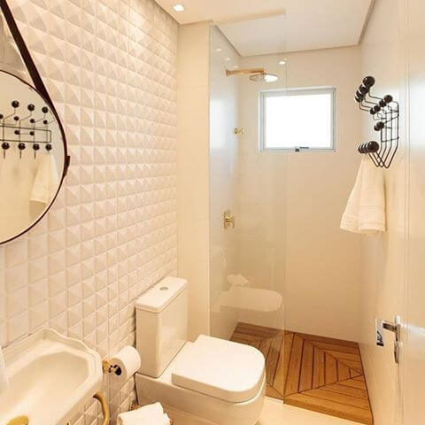 Azulejos com Adesivos Geométricos: Modernidade Instantânea - ideia