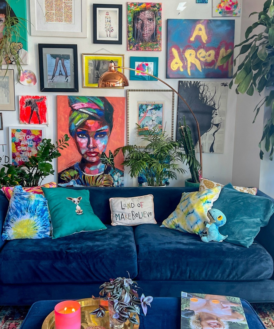 Maximalismo Azul: Uma Explosão de Cores e Texturas - inspiração