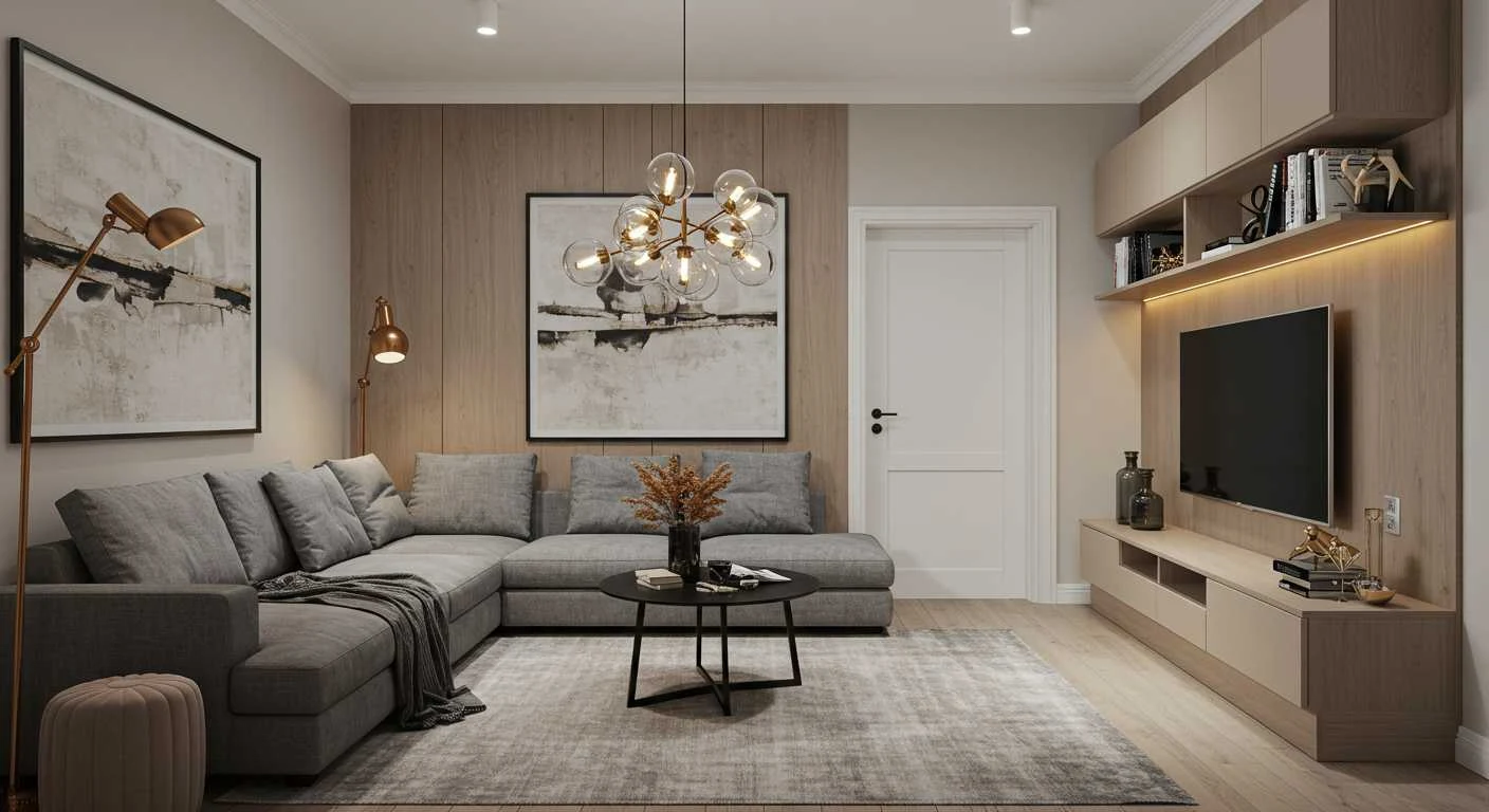 Iluminação Estratégica: Cinza e Luzes Para Criar a Atmosfera Perfeita - inspiração