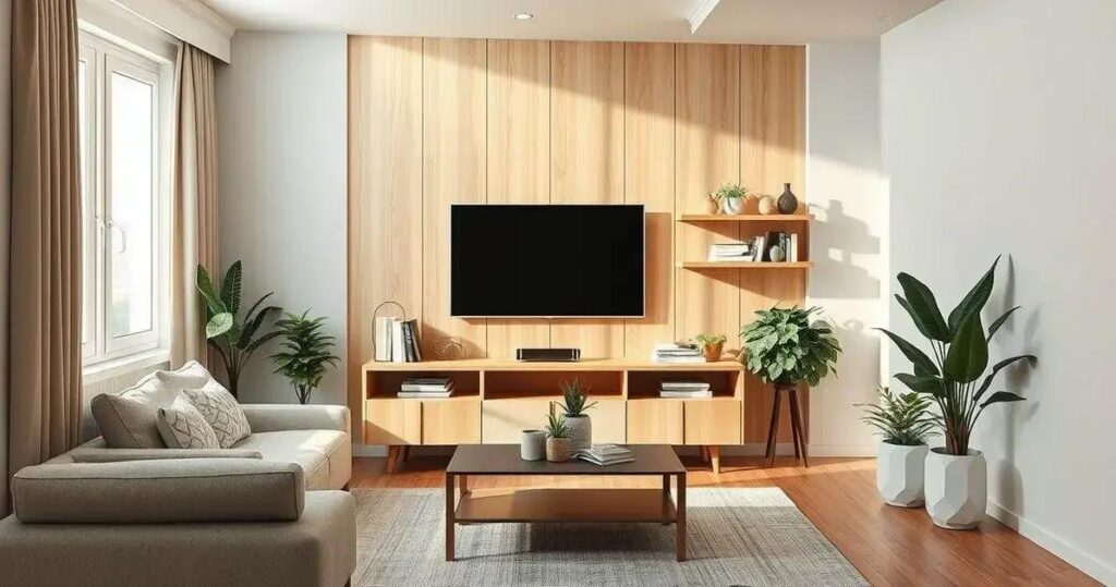 Nichos assimétricos: Design e funcionalidade para organizar seus eletrônicos - inspiração