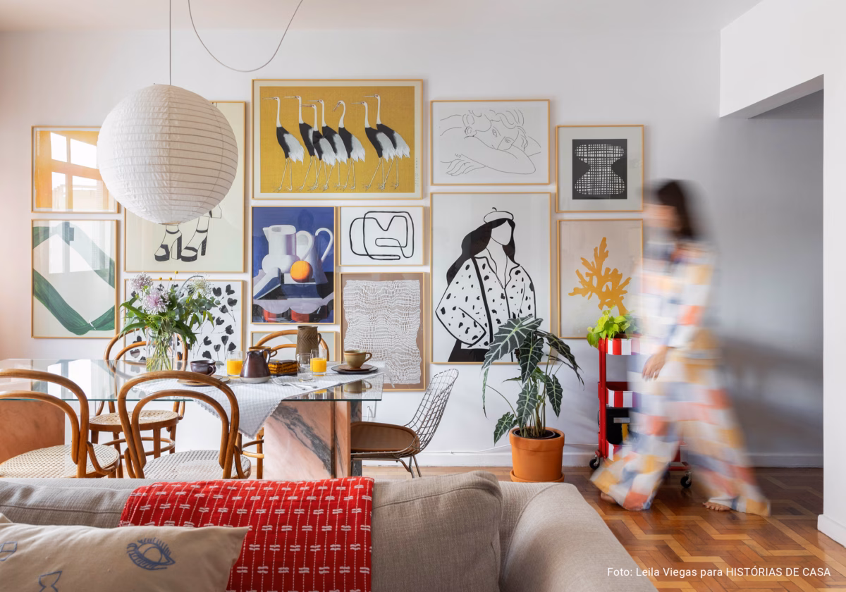 Paredes que Contam Histórias: Decorando com Quadros e Galerias - ideia