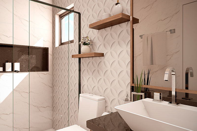 Revestimento 3D: Textura e Modernidade em Cada Detalhe - detalhe