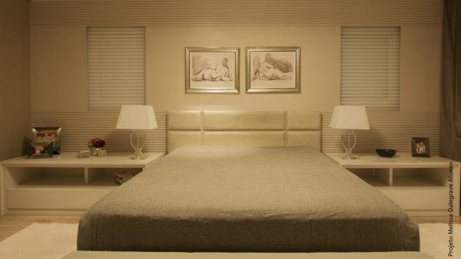 Cabeceira em Linho Texturizado com Detalhes em Costura: Toque Rústico Chic - detalhe