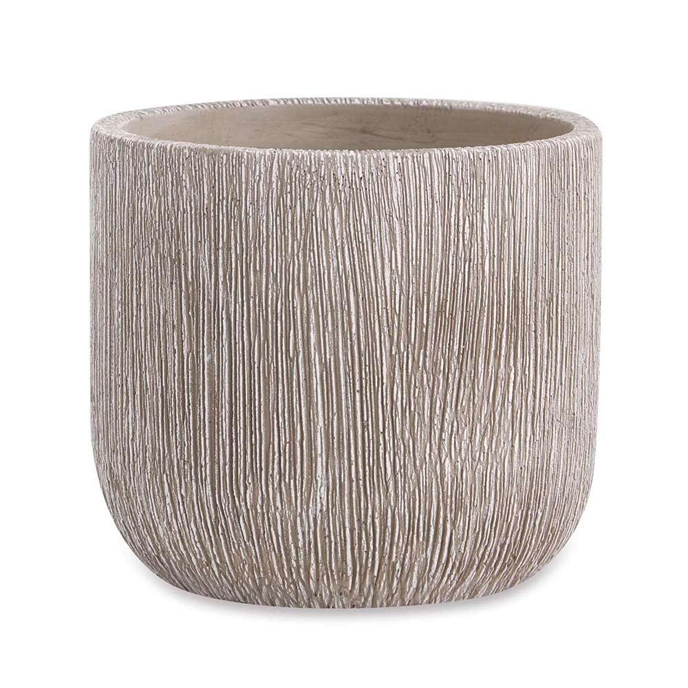 Cachepôs Rústicos de Cimento: Minimalismo Elegante e Textura Marcante - detalhe