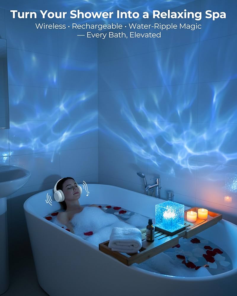 Chuveiro com Iluminação Cromoterápica: Um Spa Relaxante em Casa - inspiração