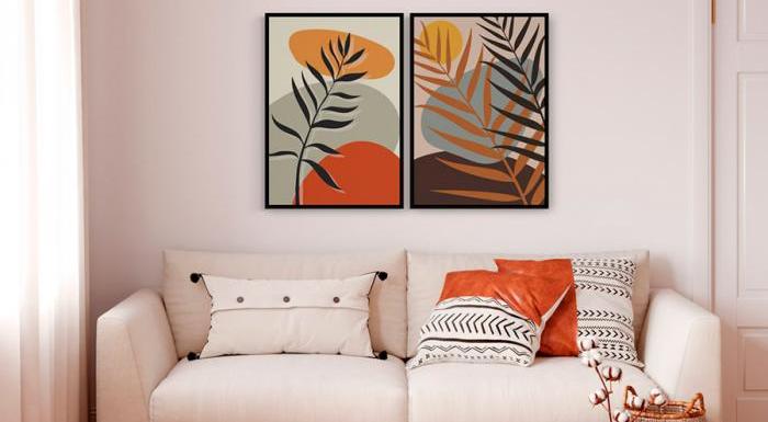 Quadros Suspensos por Cordas: Um Toque Boho e Despojado - ideia