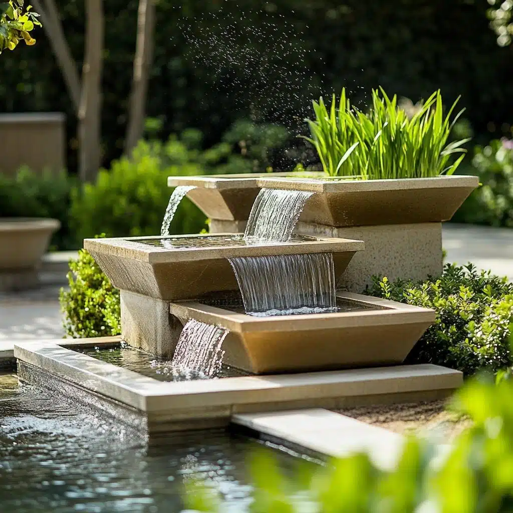 Fonte em Balde Galvanizado Vintage: Estilo Industrial Criativo - ideia