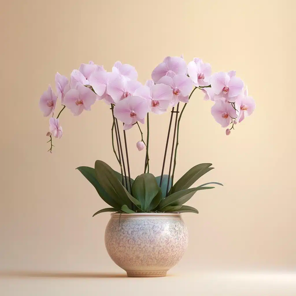 Orquídeas em Vasos de Cerâmica Pintados à Mão: Personalização e Charme - detalhe