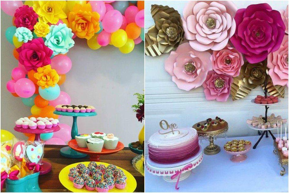 Decoração de Festa com Flores de Papel Gigantes: Elegância e Delicadeza Artesanal - inspiração