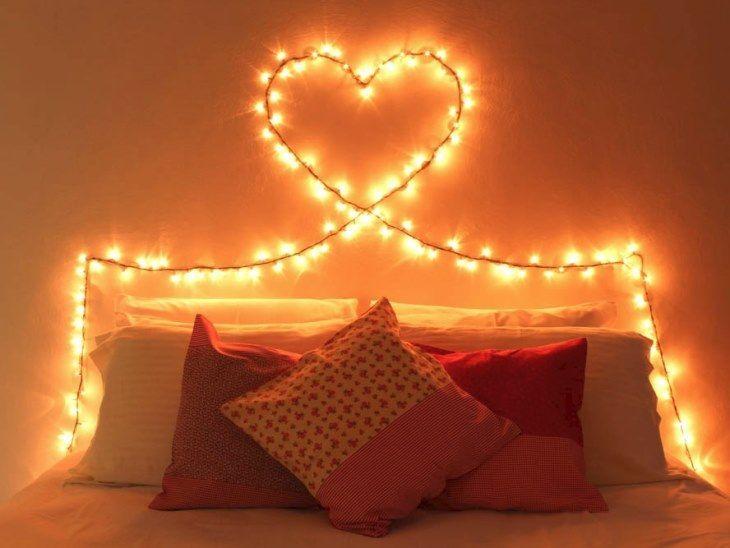 Decoração Charmosa com Pisca-Pisca e Fotos na Parede - inspiração