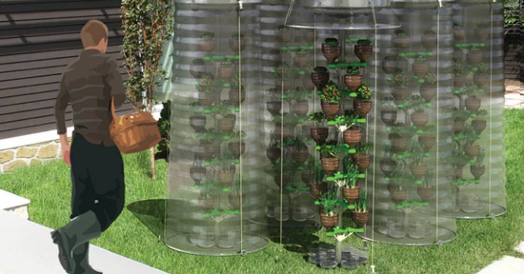Mini-Jardim Vertical com Garrafas PET: Sustentabilidade e Charme - detalhe