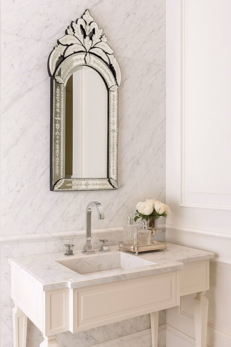 Composição com Espelhos Venezianos: Luxo e Romantismo - inspiração